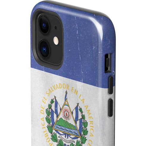El Salvador Flag Distressed iPhone 12 Impact Case